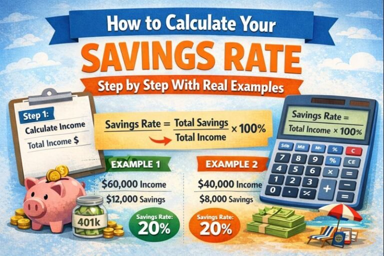 How to Calculate Your Savings Rate? Step by Step With Real Examples